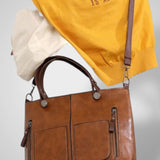 Άρια | Δερμάτινη Τσάντα Ώμου