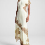 Σόρι | Σατέν και Δαντέλα Μάξι Φόρεμα