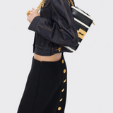 Annema - Τζιν Τζάκετ με Κουμπιά και Διακοσμητικά Στοιχεία (Buttoned Embellished Denim Jacket)