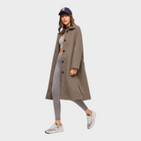 Angelique | Υπερμεγέθης Βουρτσισμένος Μακρύ Παλτό με Ζώνη