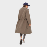 Angelique | Υπερμεγέθης Βουρτσισμένος Μακρύ Παλτό με Ζώνη