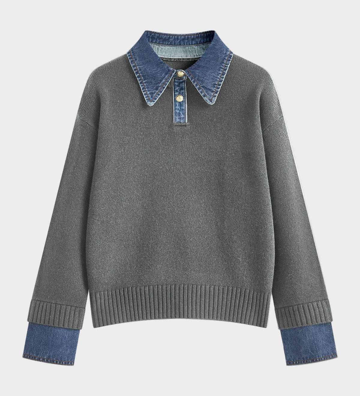 Tiffany | 2 σε 1 Πάνελ Πουλόβερ με Γιακά