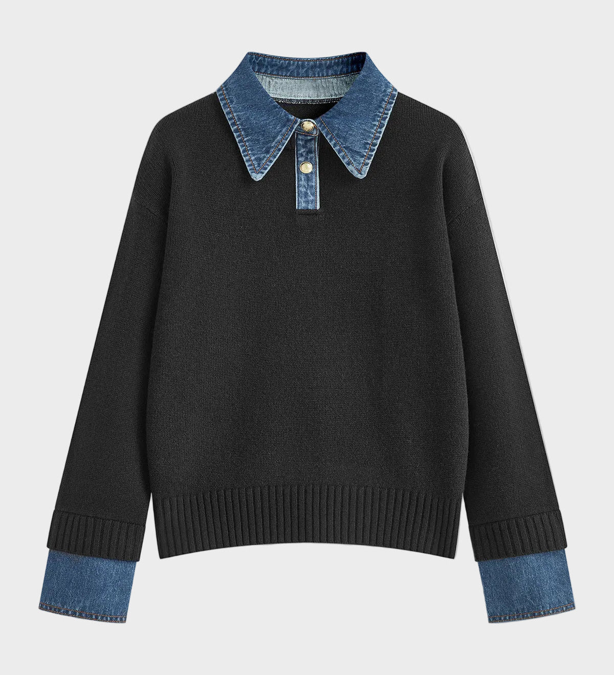 Tiffany | 2 σε 1 Πάνελ Πουλόβερ με Γιακά