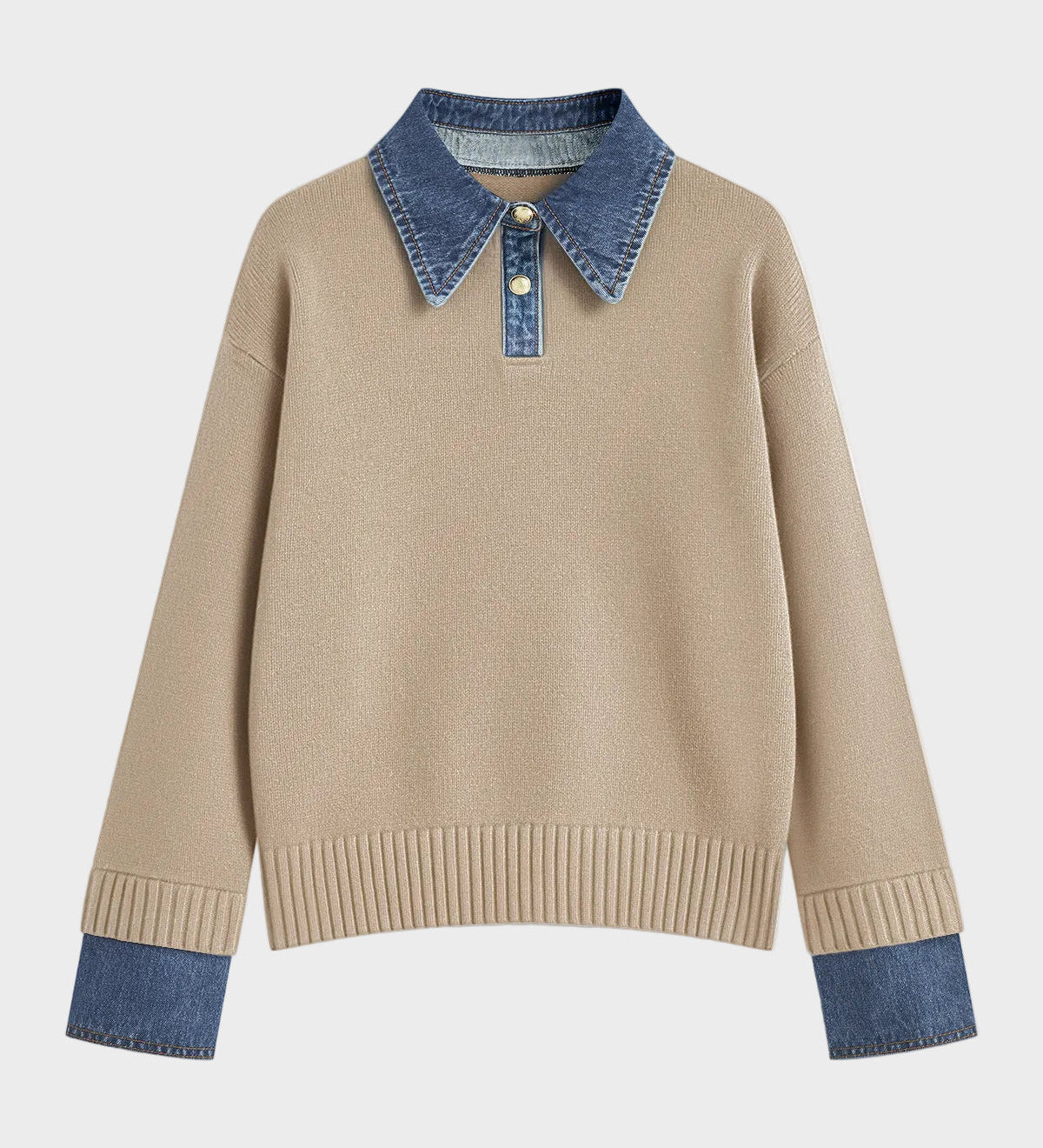 Tiffany | 2 σε 1 Πάνελ Πουλόβερ με Γιακά