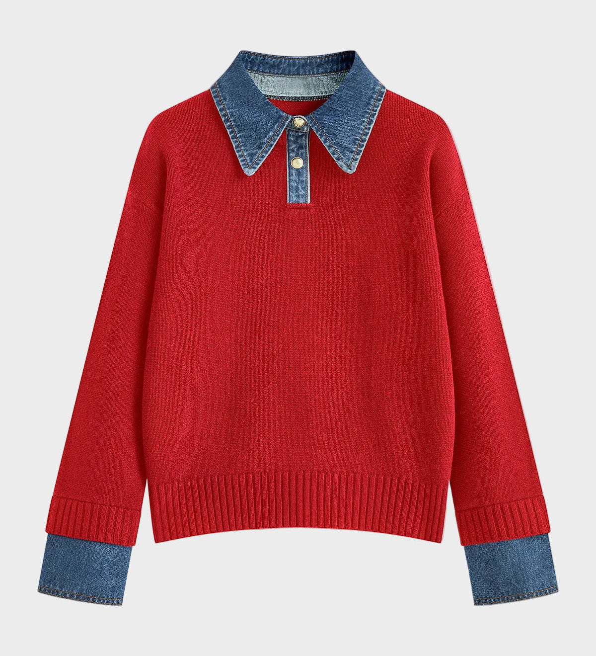 Tiffany | 2 σε 1 Πάνελ Πουλόβερ με Γιακά