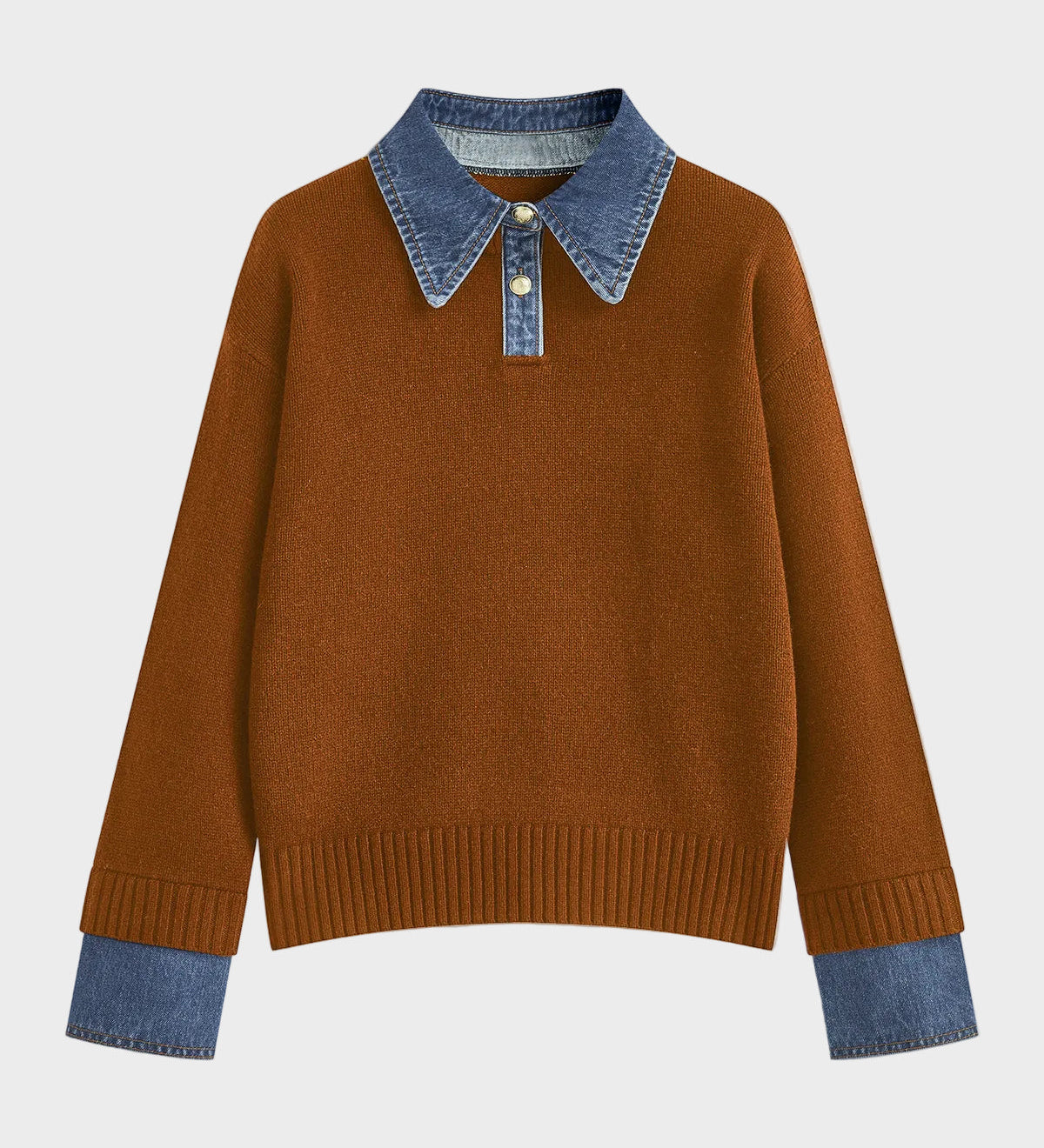 Tiffany | 2 σε 1 Πάνελ Πουλόβερ με Γιακά