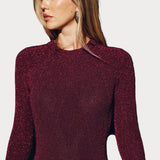 Becky | Μακρύ Φόρεμα Bodycon με Λάμψη και Ανοιχτή Πλάτη