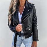 Adira Δερματίνη Moto Jacket (Δερμάτινη Μοτοσικλετιστική Ζακέτα)