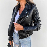 Adira Δερματίνη Moto Jacket (Δερμάτινη Μοτοσικλετιστική Ζακέτα)