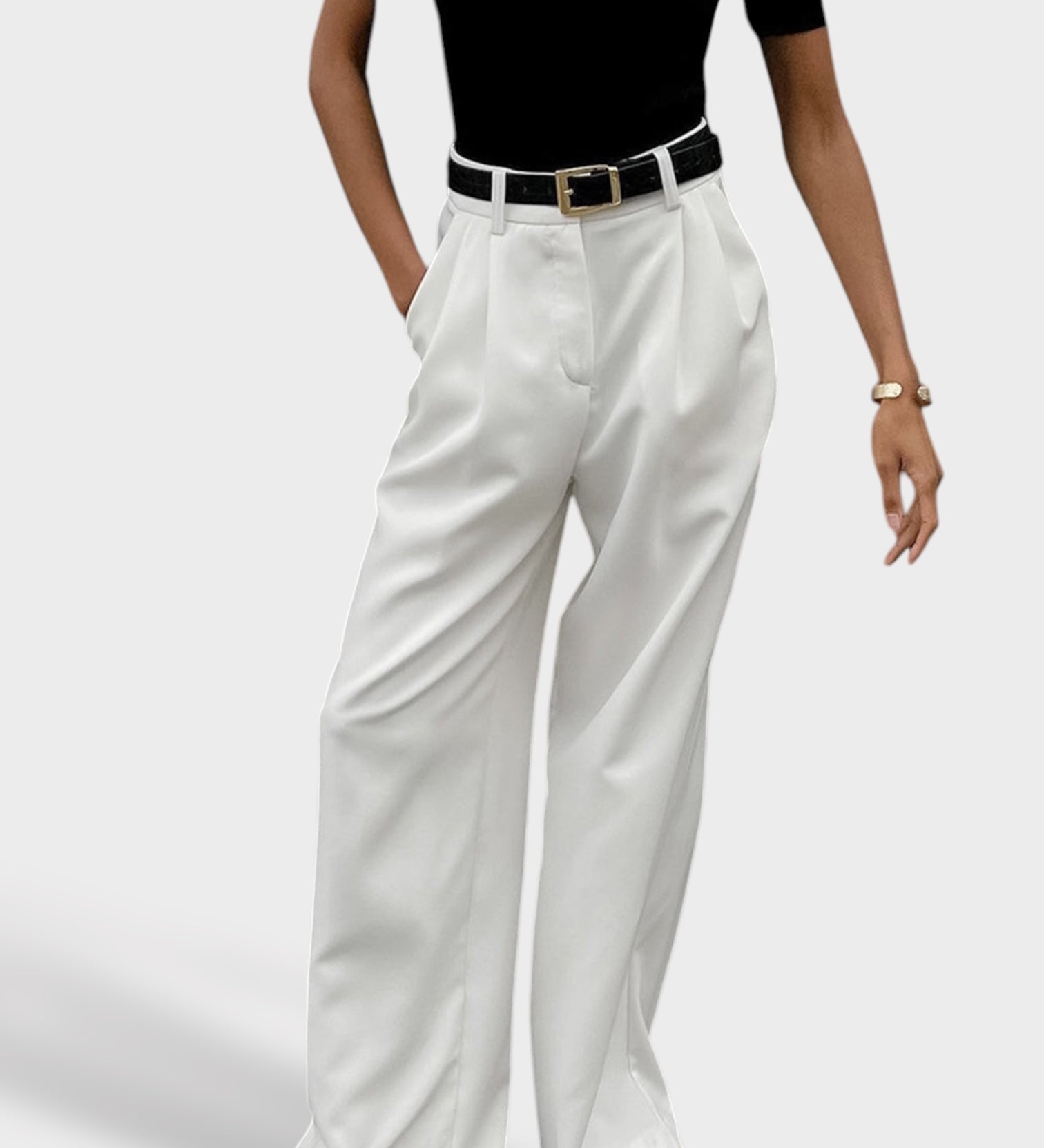 Ίρις | Solid Φαρδύ Μπατζάκι Παντελόνι