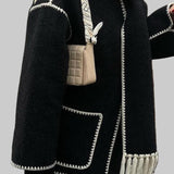 Cora Μεγάλο Μάλλινο Μπουφάν με Κασκόλ