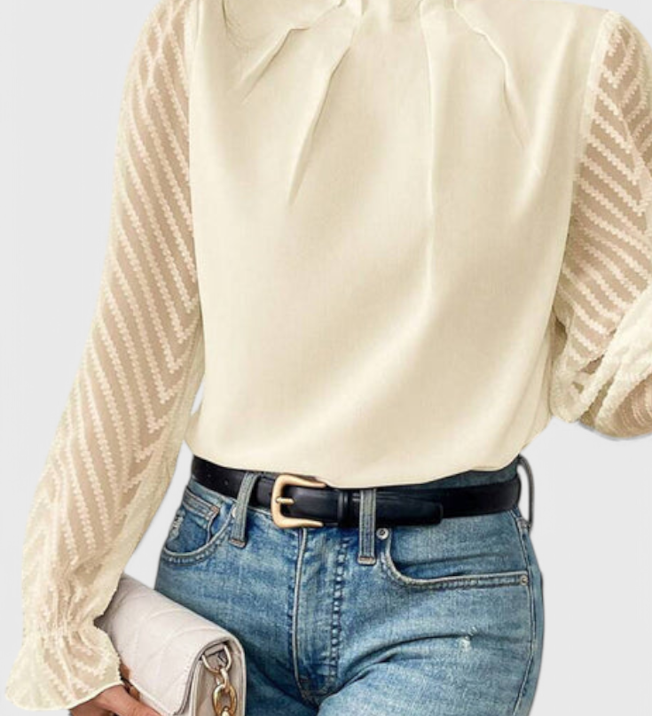 Helga Ναυτική Μπλούζα με Μακριά Μανίκια