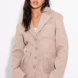 Mona - Daily Slay Σακάκι - Μπεζ (Daily Slay Blazer - Beige)