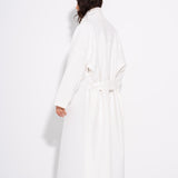 Kathy - Μάλλινο Παλτό με Κουμπιά - Λευκό (Kathy - Buttoned Wool Coat - White)