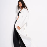 Kathy - Μάλλινο Παλτό με Κουμπιά - Λευκό (Kathy - Buttoned Wool Coat - White)