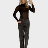 Miley | Τζιν με Στραight Leg και Στρασάκια σε Σοκολάτα