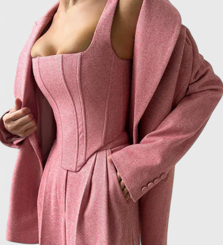 Αθηνά – Κομψό Σετ Μπλέιζερ 3 Τεμαχίων