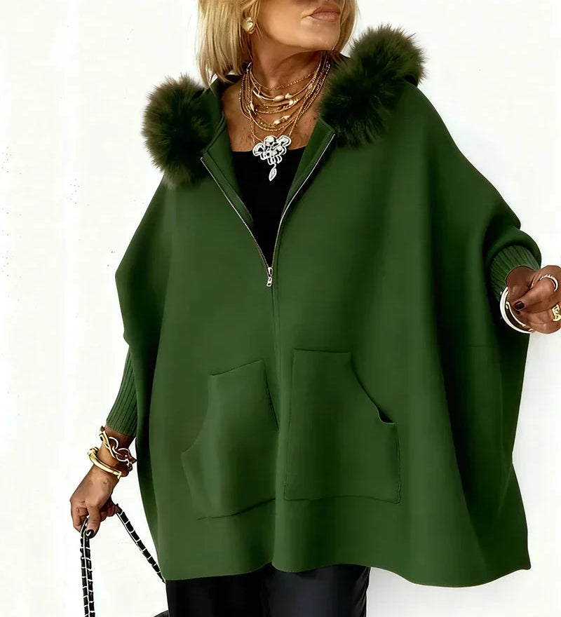 ARABELLE™ | Κάζουαλ Παρκά με Κουκούλα και Γούνα