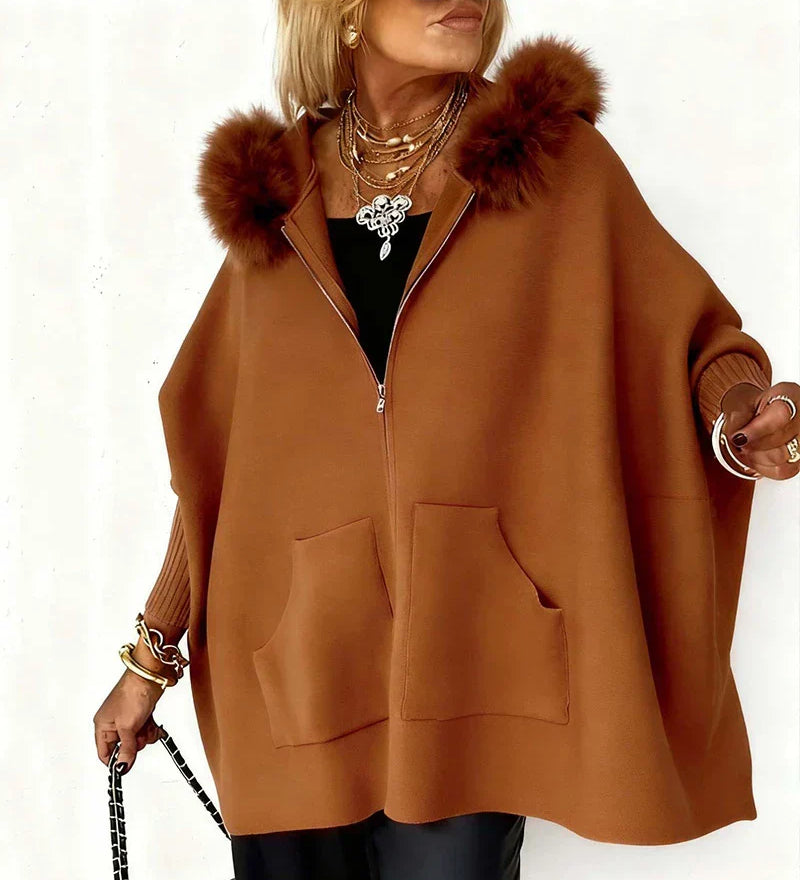 ARABELLE™ | Κάζουαλ Παρκά με Κουκούλα και Γούνα