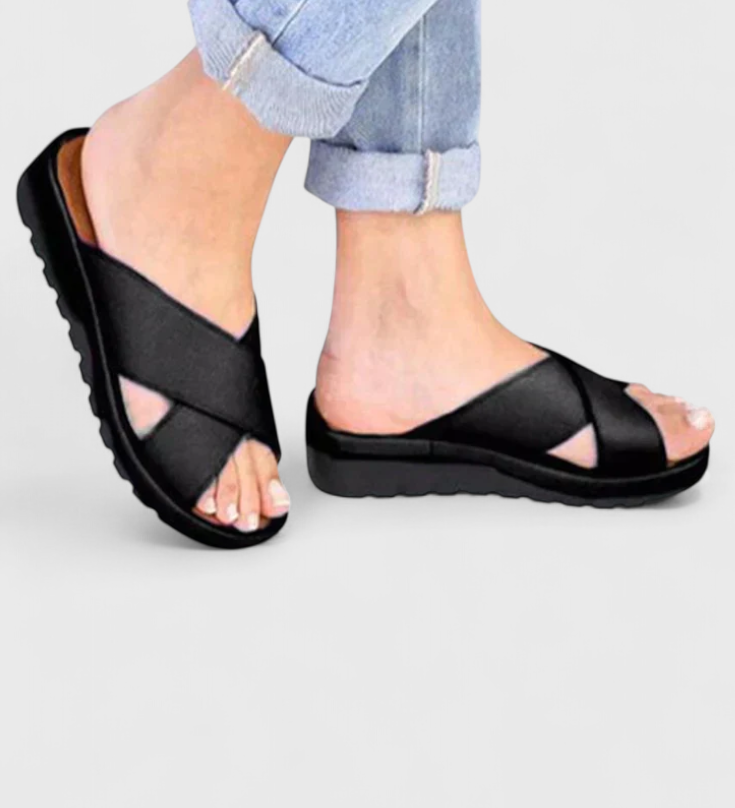 Annelym Ορθοπεδικά Wedge σανδάλια για εξωτερικούς χώρους