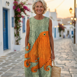 Δανάη | Ωκεάνιο Midi Φόρεμα