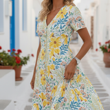 Margaret – Κομψό φλοράλ φόρεμα