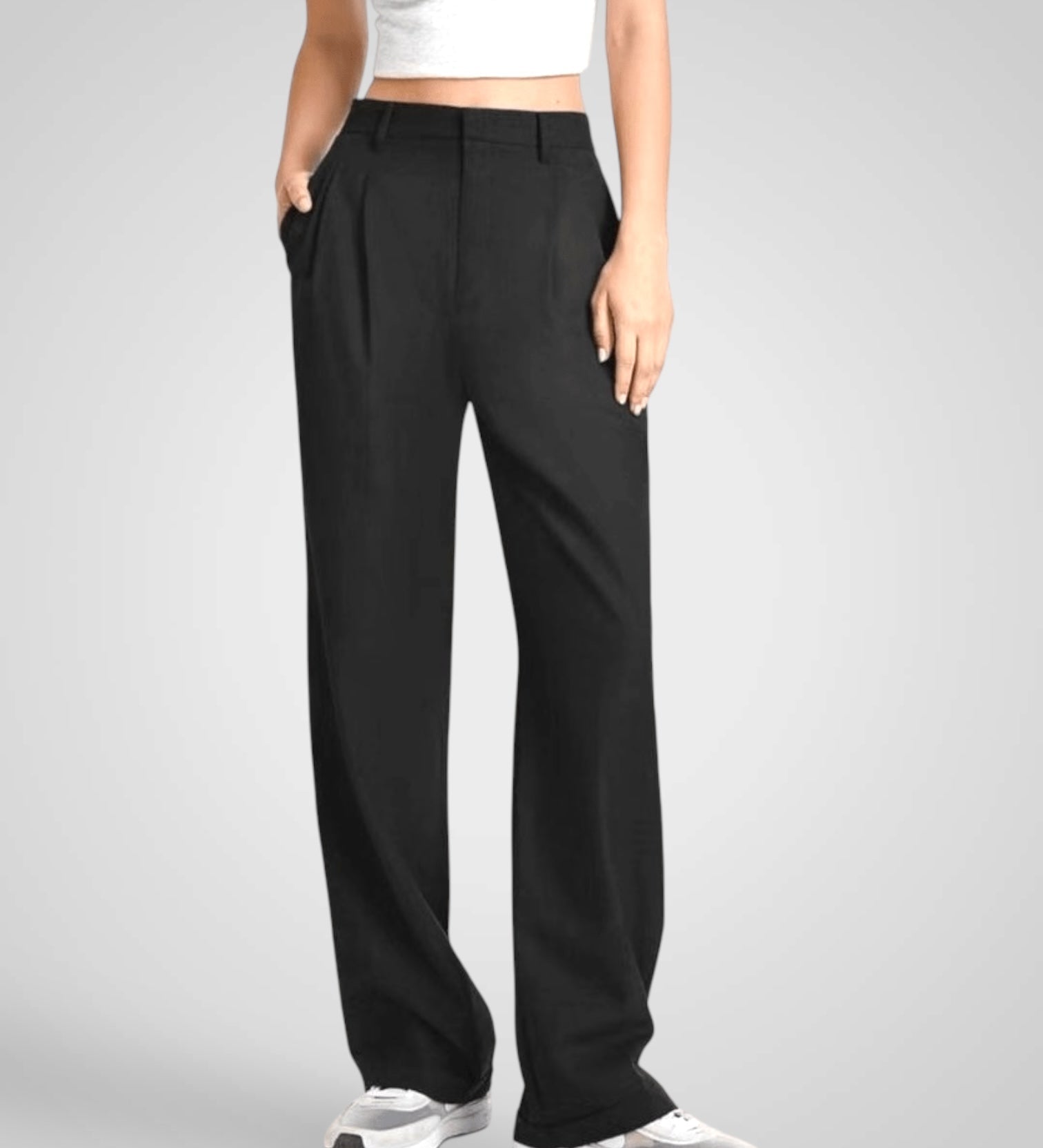 Βίρα | Ψηλόμεσο Παντελόνι με Φαρδύ Μπατζάκι