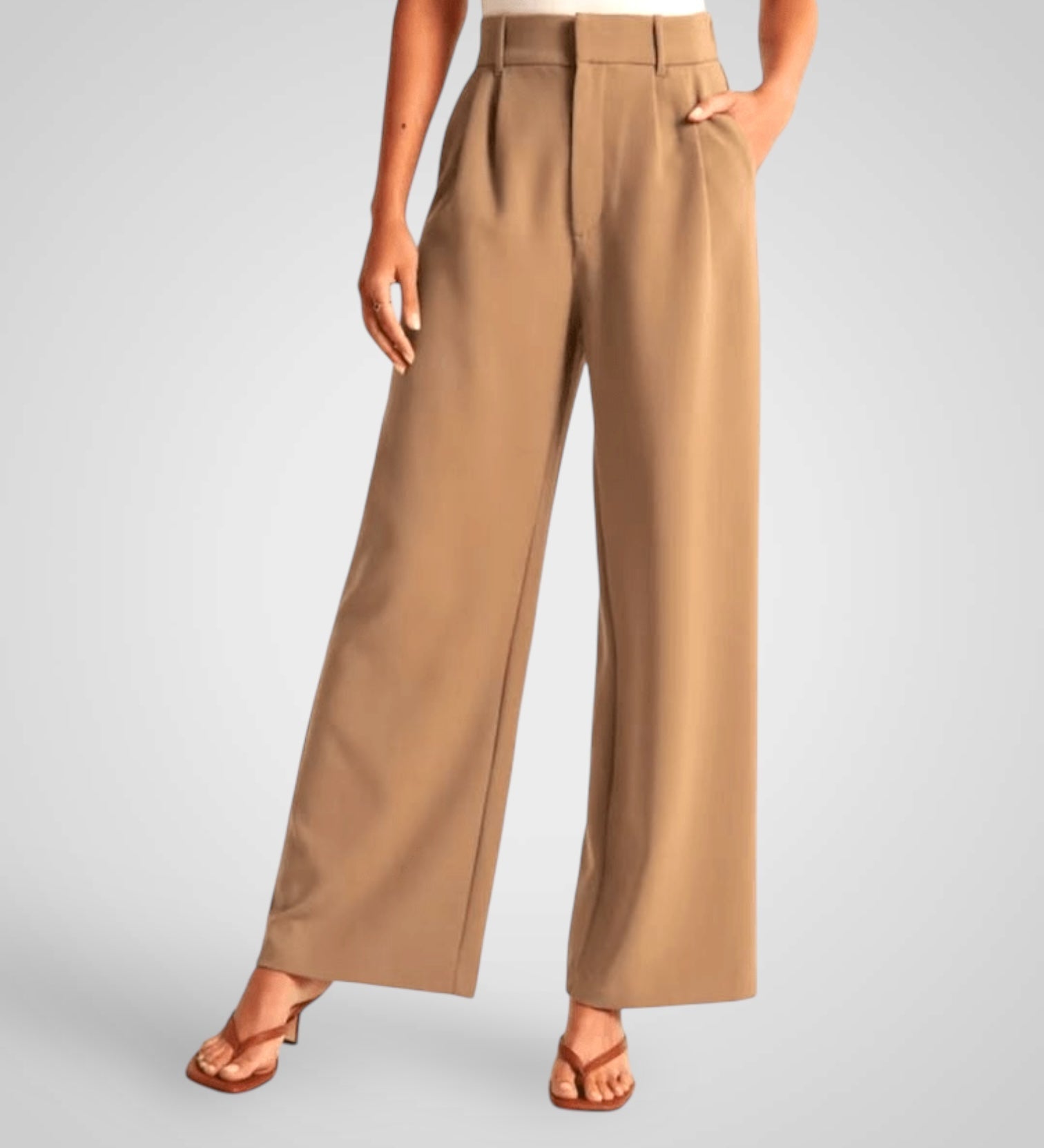 Βίρα | Ψηλόμεσο Παντελόνι με Φαρδύ Μπατζάκι