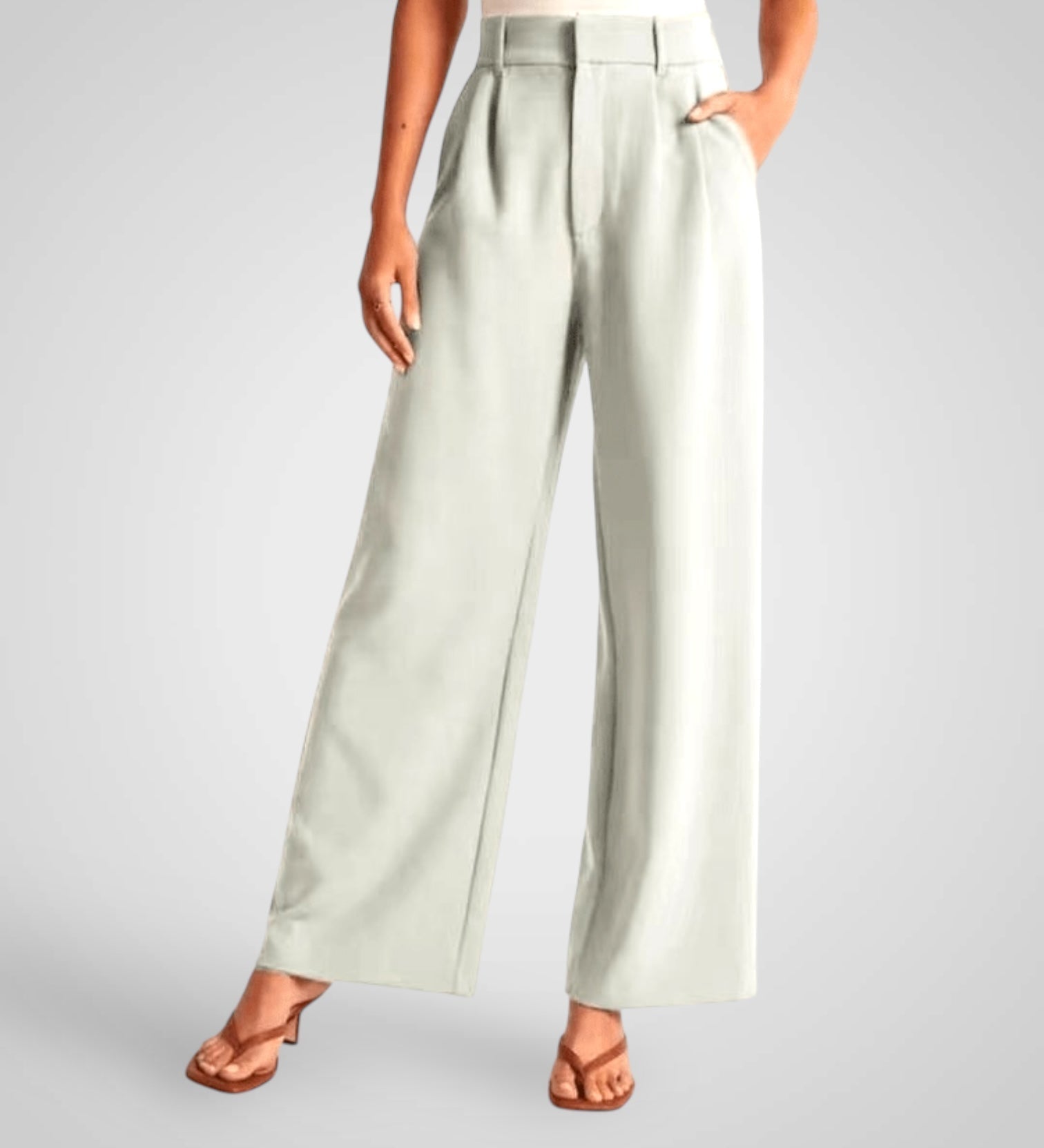 Βίρα | Ψηλόμεσο Παντελόνι με Φαρδύ Μπατζάκι