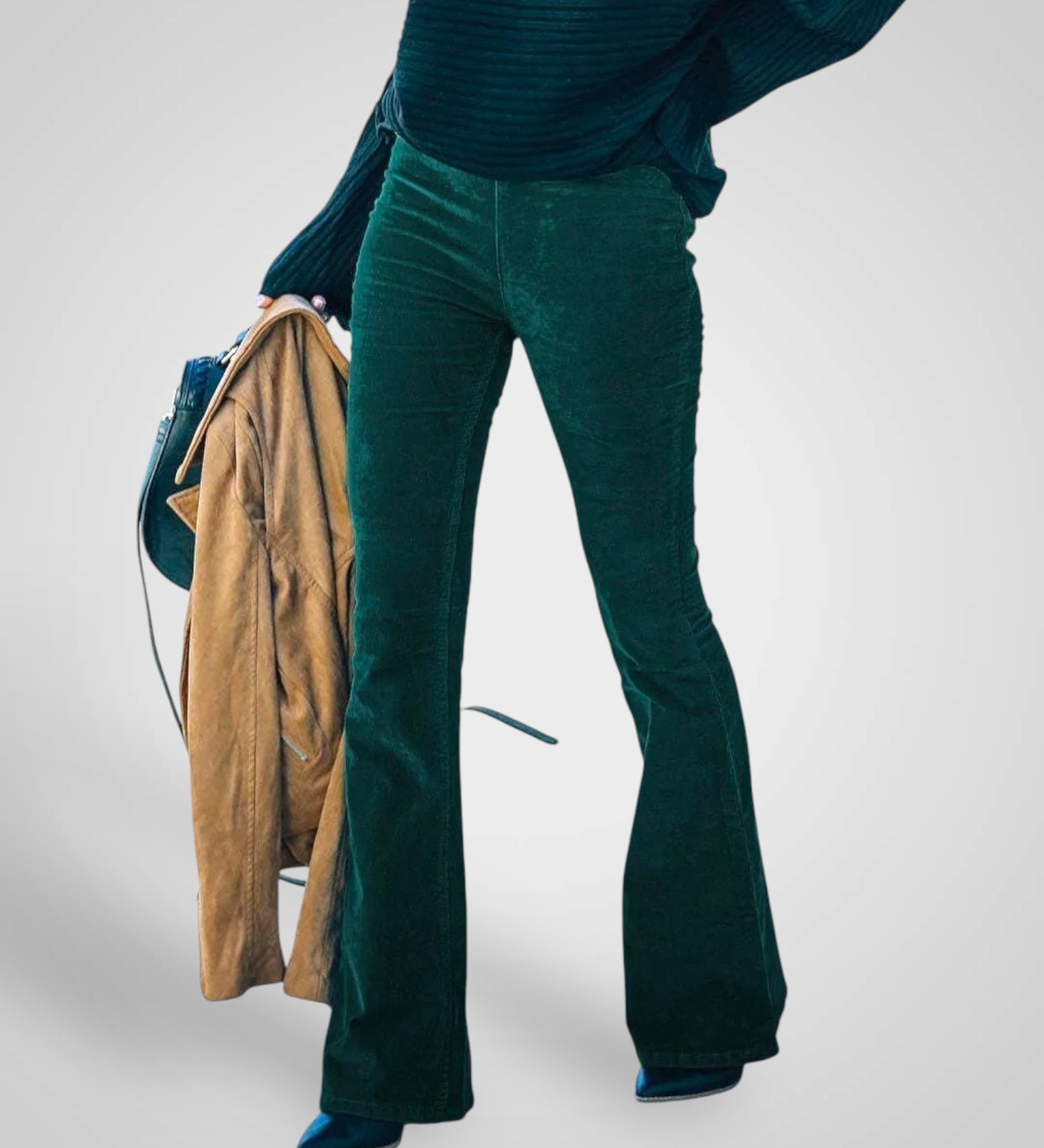 Νέντα | Ψηλόμεσο Flare Παντελόνι - Stretch Fit