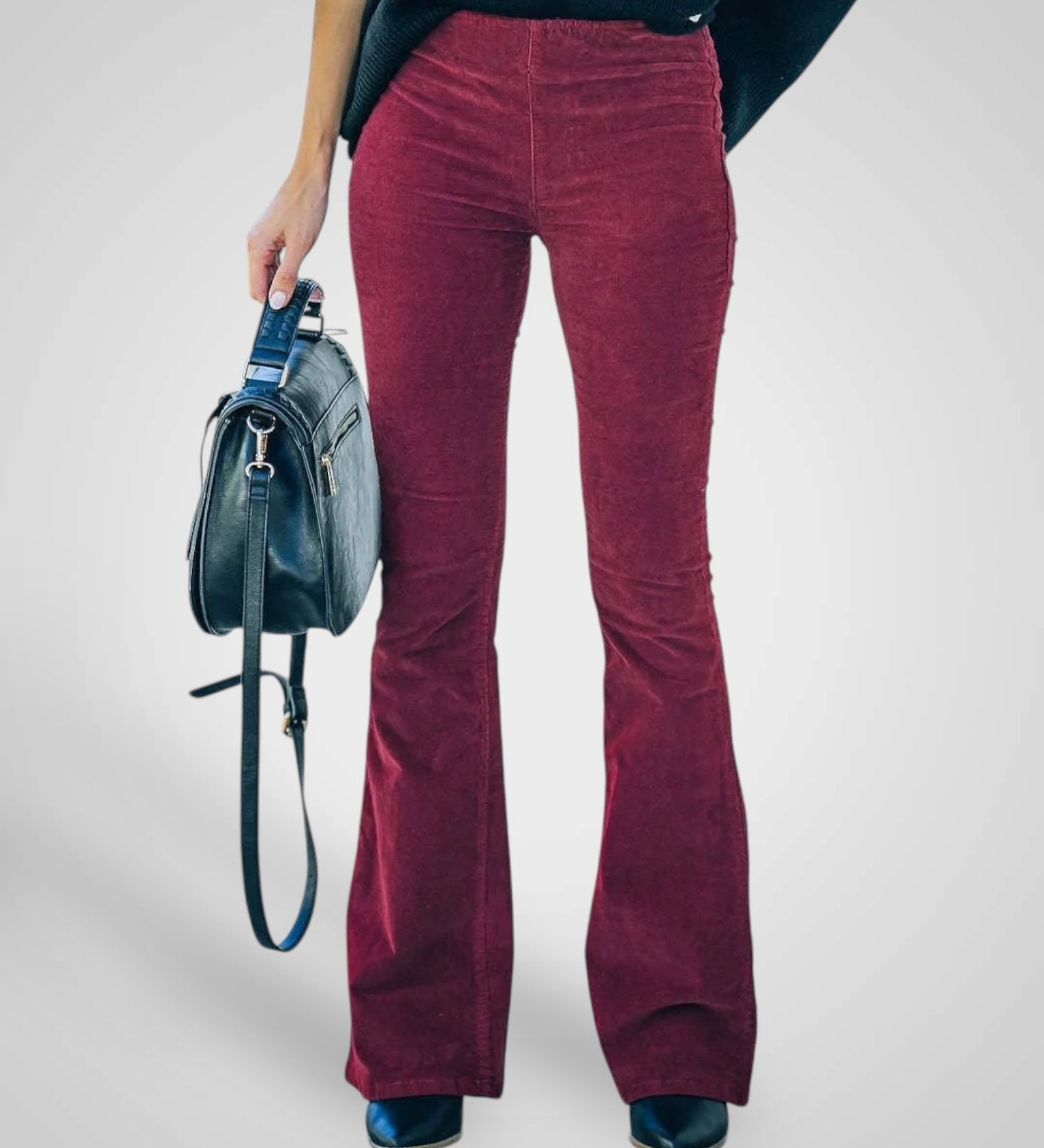 Νέντα | Ψηλόμεσο Flare Παντελόνι - Stretch Fit