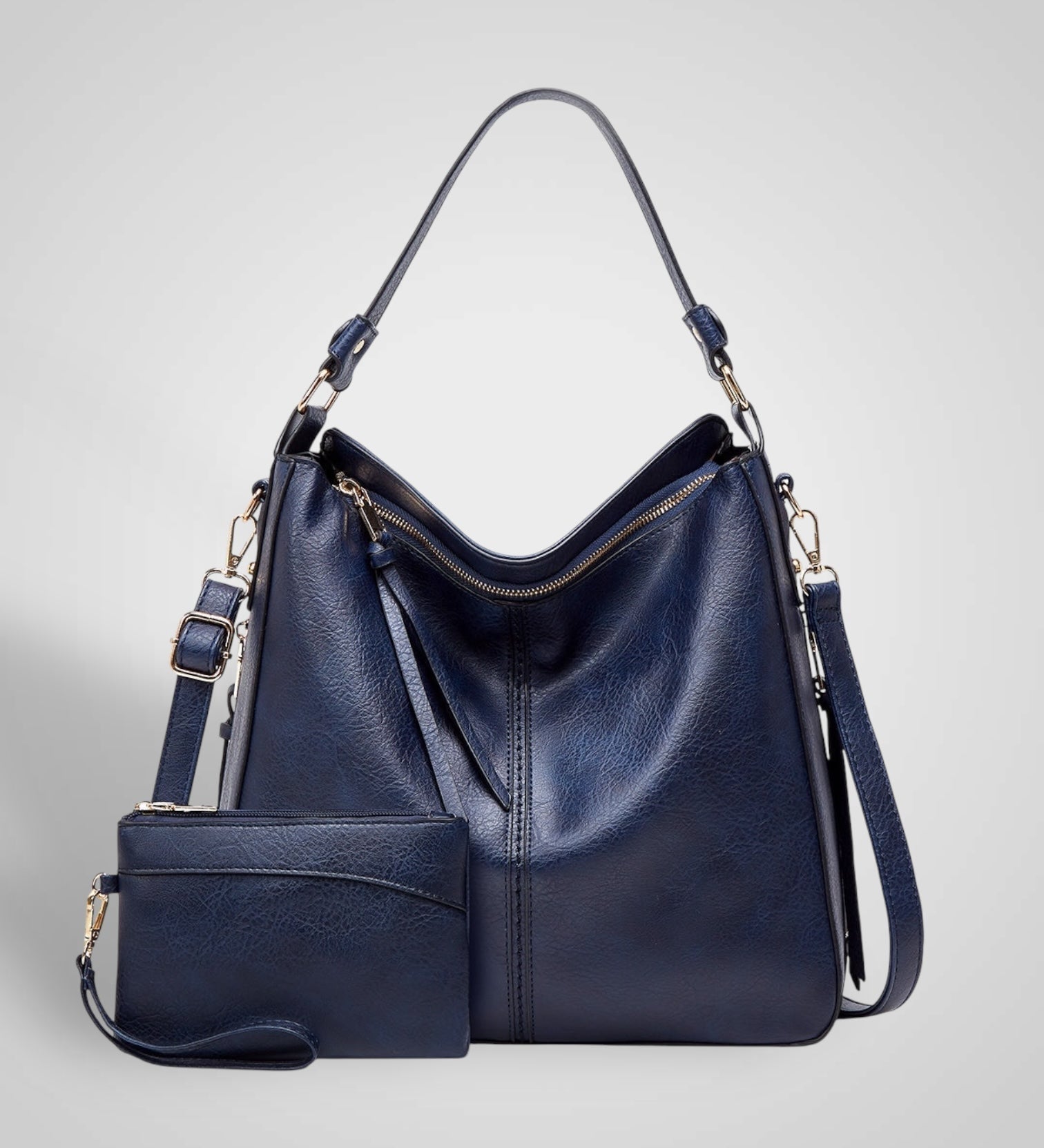 Σουφ | Πολυτελή Δέρμα Anti-Theft Hobo Τσάντα