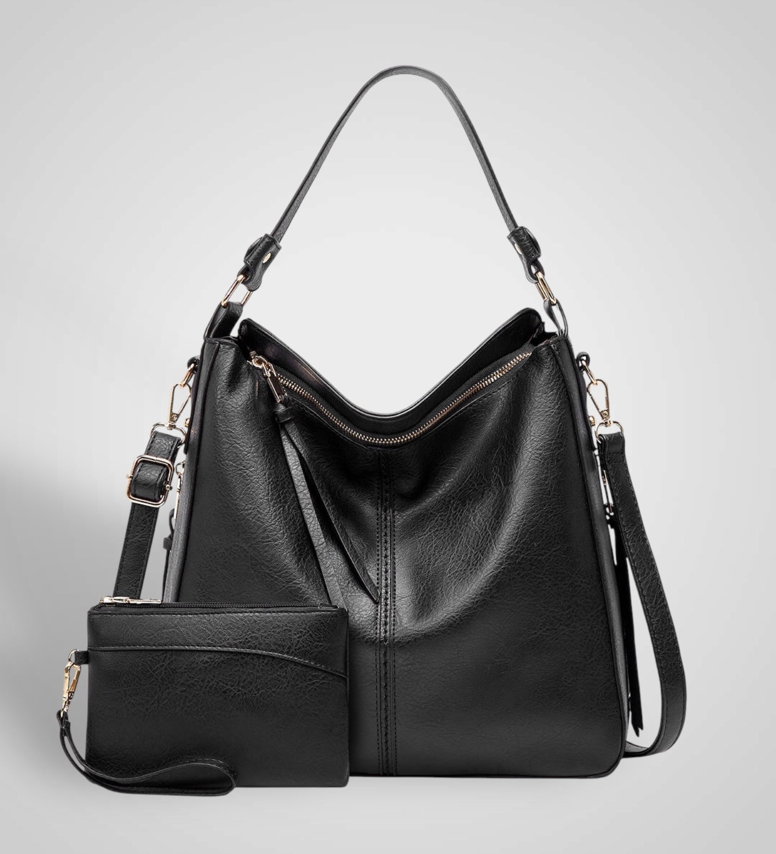 Σουφ | Πολυτελή Δέρμα Anti-Theft Hobo Τσάντα