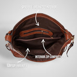 Σουφ | Πολυτελή Δέρμα Anti-Theft Hobo Τσάντα