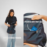 Σουφ | Πολυτελή Δέρμα Anti-Theft Hobo Τσάντα