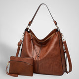 Σουφ | Πολυτελή Δέρμα Anti-Theft Hobo Τσάντα