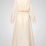 Έλλα | Γυναικεία Μάξι Φόρεμα με Pockets, Buttons, Μακρυμάνικο