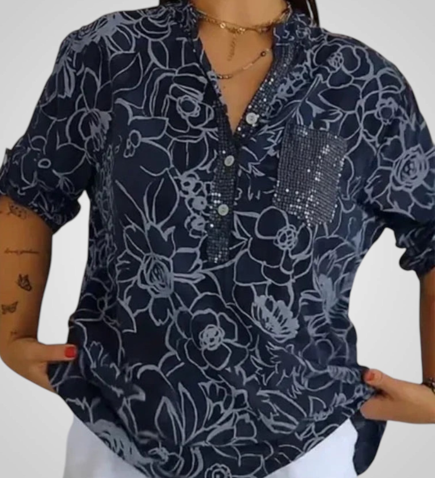 Ντάρια | Τυπωμένη Γυναικεία Μπλούζα