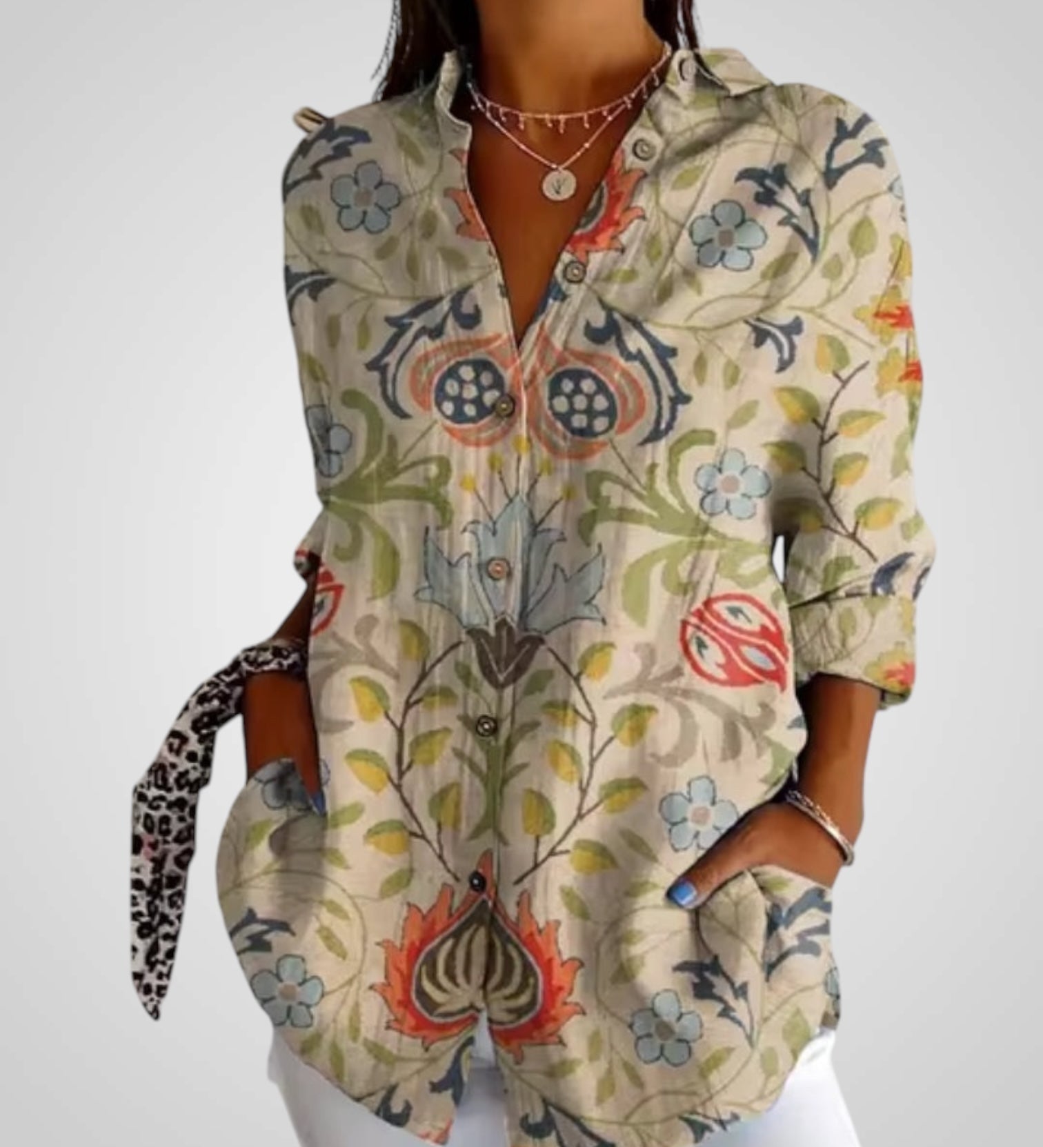 Φλόρια | Μπλούζα με Λουλούδια