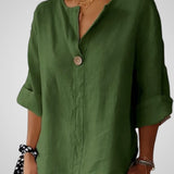 Σαμπρίν | Άνετη Λαιμόκοψη V σχήματος Μπλούζα