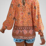 Χόγια | Μπλούζα Bohemian με Λουλούδια