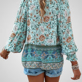 Χόγια | Μπλούζα Bohemian με Λουλούδια