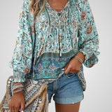 Χόγια | Μπλούζα Bohemian με Λουλούδια