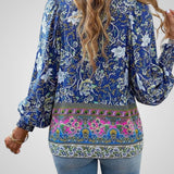 Χόγια | Μπλούζα Bohemian με Λουλούδια