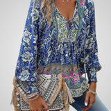 Χόγια | Μπλούζα Bohemian με Λουλούδια