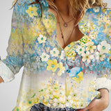 Ροζαλία | Floral Boho Μπλούζα