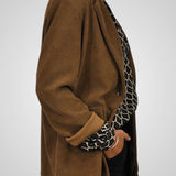 Νέλα | Κομψό Λαιμόκοψη V σχήματος Μπλούζα με Geometric Pattern