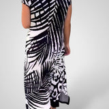 Ρόδα | Καθημερινό Printed Κοντό Μανίκι Φόρεμα