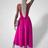 Εύη | Γυναικείο Φόρεμα με Λεπτές Τιράντες και Ψηλό Σκίσιμο