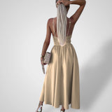 Εύη | Γυναικείο Φόρεμα με Λεπτές Τιράντες και Ψηλό Σκίσιμο